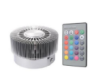Applique Murale LED RVB Encastrable Ronde Multicolore Moderne en Aluminium Motif Tournesol 3W pour Salle de Bain, Bar, Salon et Couloir