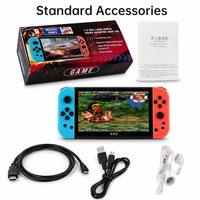 Console de jeu portable rétro multifonctionnelle X80, grand écran 7,0'', prise en charge de la sortie TV HD, lecteurs de jeux vidéo portables, vente en gros