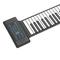 Clavier électronique portable en silicone souple à 88 touches pour enfants, piano enroulable