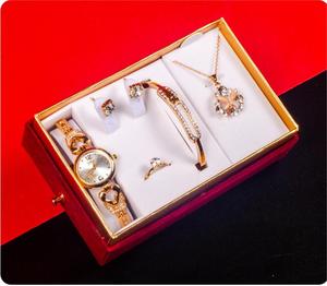 Promotionnel vacances fête <span class=keywords><strong>des</strong></span> mères <span class=keywords><strong>cadeau</strong></span> ensemble montre <span class=keywords><strong>Bracelet</strong></span> collier boucles d'oreilles anneau acrylique luxe boîte-<span class=keywords><strong>cadeau</strong></span> pour les femmes bijoux <span class=keywords><strong>cadeau</strong></span> - Product Image 6