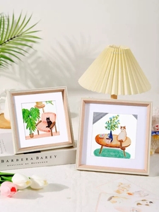 Chất Lượng Cao Mjsp Nhà Văn Phòng Khách Sạn Trang Trí Tùy Chỉnh Cá Nhân Khung Ảnh Làm Bằng Tay MDF Dầu Bằng Gỗ Sơn Hiện Đại - Product Image 2