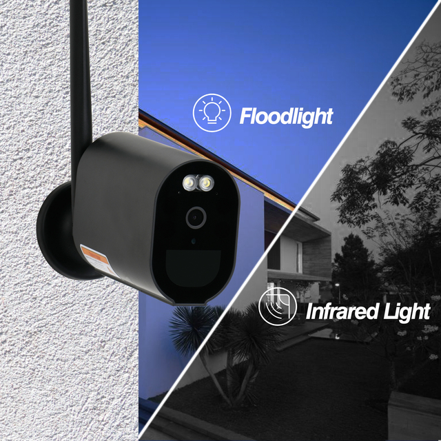 4G SIM Solar Camera Wifi Home Security Outdoor 1080P HD PIR Detection Color Night Vision Surveillance Solar Panel Battery Camera