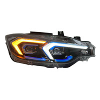 Accesorios para Auto SJC V2, Faro Delantero LED para BMW Serie 3 F30 13-18, Actualización a Estilo Láser, Doble Color Amarillo y Blanco