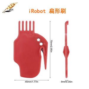 Cepillo plano rojo para limpieza de robots aspiradores Irobot, pieza de repuesto universal de plástico para operación manual en el hogar - Product Image 5