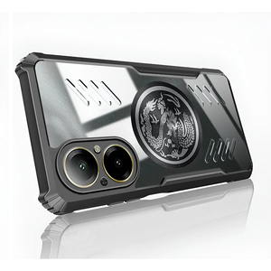 Custodia per PC con Dissipazione del Calore per OPPO Realme C75 C73 C71 C67 C65 C63 C61 C55 <span class=keywords><strong>C53</strong></span> C51, Cover Trasparente Morbida Antiurto e Traspirante - Product Image 1