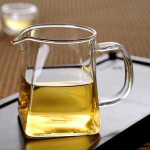 Coupe à thé carrée en verre résistante à la chaleur pour cérémonie du thé - Product Image 4