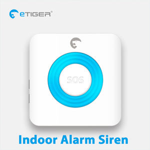 Accesorios inalámbricos Etiger de 433mhz, detector de humo, alarma de contacto de puerta, sirena para sistema de seguridad del hogar S3B contra intrusos - Product Image 3