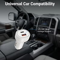 Chargeur de voiture USB multi-interface à connexion croisée, dispositif de charge rapide diversifié pour voiture, chargeur de voiture à mode adaptatif