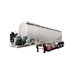 Low Prices Dry Bulk Cement Trailer V Type 3 Axle 50m3 Bulk Cement Tank Tanker Semi Trailer