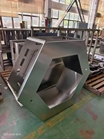 Fabrication sur mesure de cadres en tôle d'acier au carbone, découpe, pliage, soudage, revêtement en poudre, supports industriels, panneaux, montages OEM