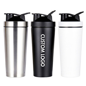 <b>750ml</b> Fitness Gym 500ml Custom Logo Double Single Wall Metal Protein <b>Bottle</b> Shaker Protein Tumbler Cup Personnaliser - Product Image 4
