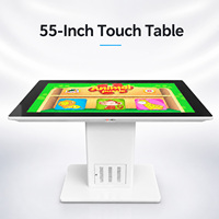 Fábrica OEM ODM, Mesa de Juegos Interactiva Inteligente Android de 55 Pulgadas, Pantalla LCD Multitáctil Impermeable con Animación