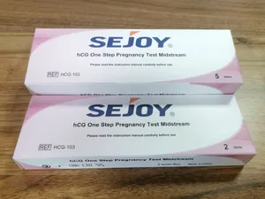 Sejoy Ce En 510K Goedkeuring Hcg Zwangerschapstestcassette Groothandel Zwangerschapstest Urine Zwangere Test