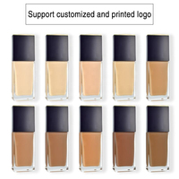 Crème de Teint Hydratante Végane pour Peaux Foncées, Maquillage Personnalisable avec Votre Logo, Correcteur Liquide Offert