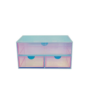Acrylic <b>Storage</b> Box <b>Drawer</b> Style With Lid 19x11x10cm Transparent Jewelry Organizer Desktop <b>Storage</b> Container - Product Image 3