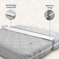 Connecteur de lit pour matelas Connecteur de matelas jumeau réglable et durable Pont de lit Connecteur de lit jumeau de 33 pieds de long