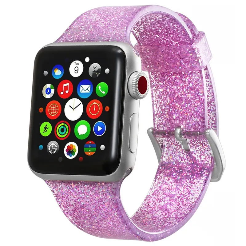 Cinturino per cinturino Apple Watch 40mm 44mm pulseira correa per cinturino iwatch 38mm 42mm bracciale in Silicone Apple Watch series 5 4 3 2