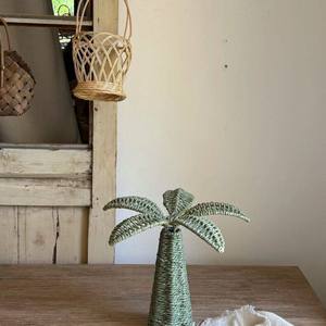 Hand-woven Paper Rope Palm <b>Tree</b> Art Deco Ornament for <b>Tabletop</b> Home Decor - Product Image 6