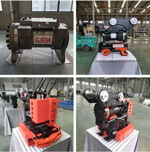 Actionneur rotatif hydraulique OEM GJEM GJRA7000 avec rotation à 180 degrés pour excavatrices de 12 à 15 tonnes, moteur hélicoïdal inclinable avec roulement - Product Image 3