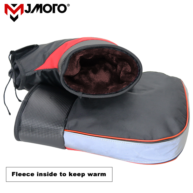 Новая мотоциклетная обувь руль муфты Ветрозащитный Мотоцикл скутер толстые теплые Ручка Бар халява уха непромокаемые зимние теплые перчатки