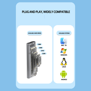 Estuche <span class=keywords><strong>de</strong></span> <span class=keywords><strong>disco</strong></span> <span class=keywords><strong>duro</strong></span> para lector <span class=keywords><strong>de</strong></span> estado sólido M.2 NGFF NVMe <span class=keywords><strong>Caja</strong></span> <span class=keywords><strong>de</strong></span> almacenamiento compacta y duradera - Product Image 5