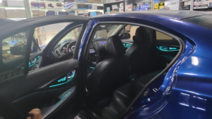 Lumière ambiante de voiture à 64 couleurs contrôlée par application SJC pour Infiniti Q50/Q50L 2013-2022, éclairage LED dynamique, accessoires intérieurs de voiture, mise à niveau - Product Image 4