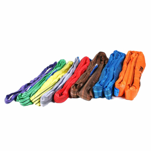 Sangle de levage ronde en polyester rouge durable de 5 tonnes, sans fin et flexible, pour levage lourd - Product Image 5