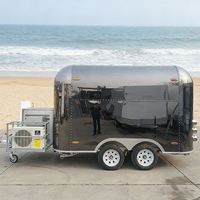 Remorque de restauration mobile pour café, bière, hot-dogs et tacos
