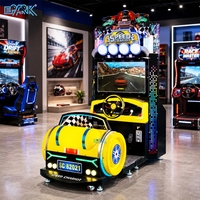 Machine d'arcade de course automobile commerciale à monnayeur, simulateur de conduite pour centre de divertissement familial et entreprise
