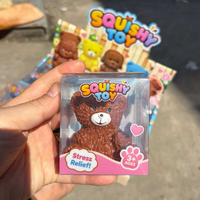 Meilleures ventes : Ours en peluche en forme de blocs de construction, simulation d'animaux, style célébrité en ligne, mignon, à récupération lente.