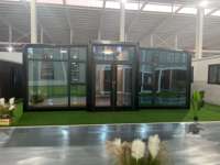 Atelier mobile de vente directe d'usine 40 pieds 2-4 chambres à coucher maison de luxe construction rapide australie maison en conteneur extensible pour la famille