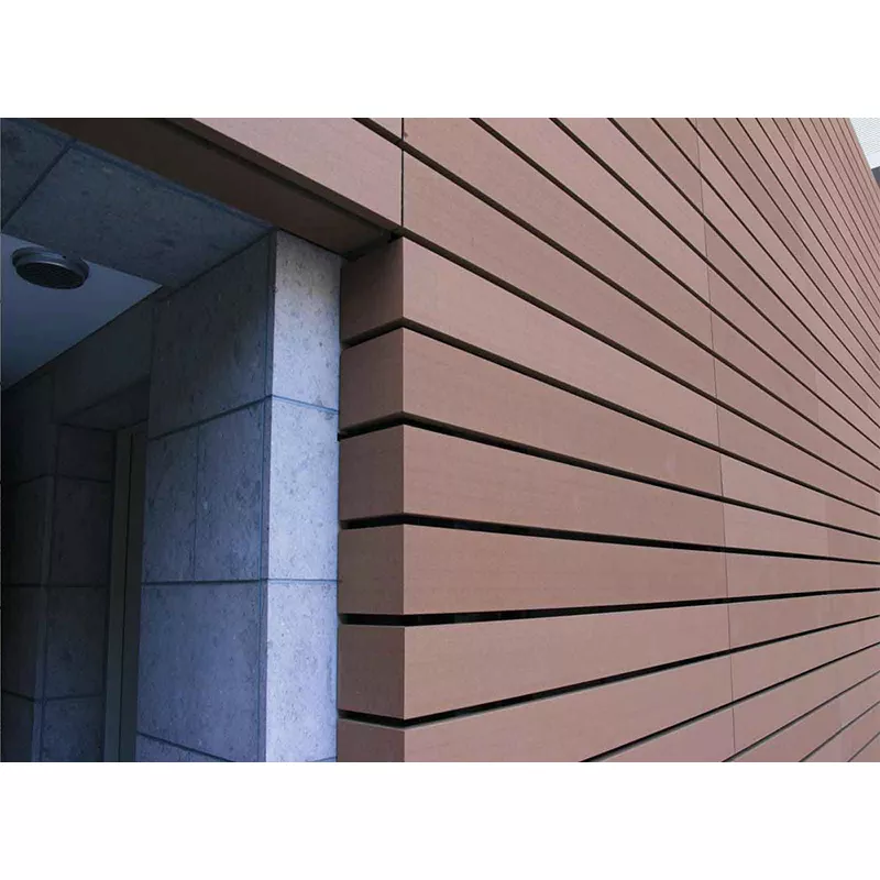 Waterproof Outdoor WPC Fluted Panel Outdoor Plastic Composite Exterior