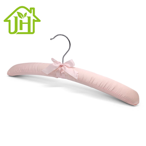 Deluxe Boutique Thiết Kế Mới Satin Bao Độn Móc Áo Tùy Chỉnh Đầy Màu Sắc Quần Áo Móc Áo Cho Tủ Quần Áo - Product Image 1