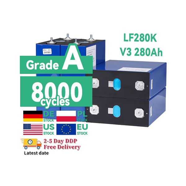 EU Stock 3,2 В LFP LF280K Lifepo4 280Ah 320Ah 302Ah 340Ah 230Ah 200Ah 120Ah 100Ah 50Ah Lifepo4 Аккумуляторный элемент для хранения энергии