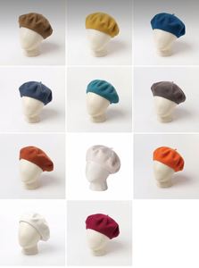 Chapeau d'hiver chaud en laine française tendance pour femmes et hommes, broderie personnalisée, grande taille, casquette de peintre - Product Image 4