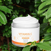 Crème Visage Coréenne à la Vitamine C, Cactus, Acide Kojique, Algues Marines, Centella, Niacinamide, Beurre de Karité, Curcuma, Vitamine E, Perle, Collagène, AHA