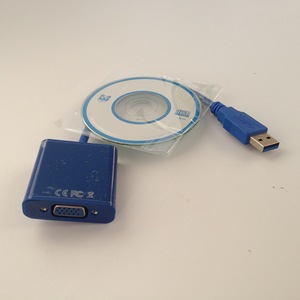 Usb3.0 To Vga <b>Adapter</b> For Laptop With Driver Disc Support 2.0 <b>Plug</b> In Type - Product Image 4