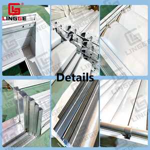 Auvent de jardin suspendu en aluminium, gazébo de <span class=keywords><strong>terrasse</strong></span>, canopée d'extérieur, noir - Product Image 6