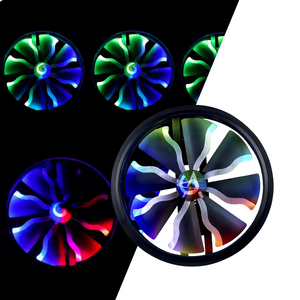 Ventilateur de scène métallique 25W 800mm DMX512 8CH RGB à effet de course de chevaux pour la décoration de salles de spectacle, clubs et scènes - Product Image 5