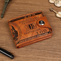 Dompet Pria Ultra Ringan Vintage PU dengan Slot Kartu Bisnis, Tempat Uang Kertas, Penutup Kancing Tekan, Pasokan Pabrik