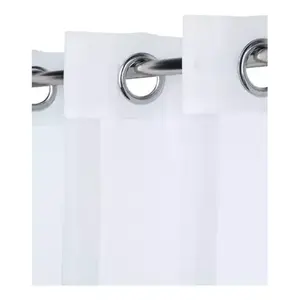 Rideau en organza Carla Depot 250x280 cm translucide avec anneaux, lot de 2, style minimaliste - Product Image 1