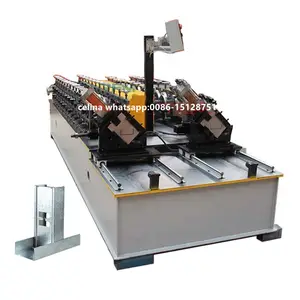 Machine de formage de rouleaux à double rangée C U T pour plafond Angle Cloisons sèches Quille légère Cadre en acier