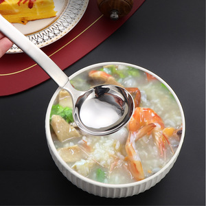 Cuillère à soupe en acier inoxydable 304, cuillère à égoutter suspendue, ustensile de cuisine, grand passoire domestique, cuillère à fondue pour restaurant - Product Image 3