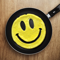 Mignon Silicone Sourire Visage Oeuf Frit En Forme De Moule Cuisine Cuisine Personnalisé Silicone Oeuf Au Feu Moule
