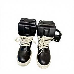 Chaussures de créateur RO Triangle à semelle épaisse pour couple, en cuir véritable, rehaussantes, décontractées, respirantes et imperméables - Product Image 6