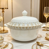 Modernes Luxuriöses Geometrisches Bone China Geschirrset Premium Porzellan Tafelservice für Hochzeit, Hotel und Elegantes Zuhause