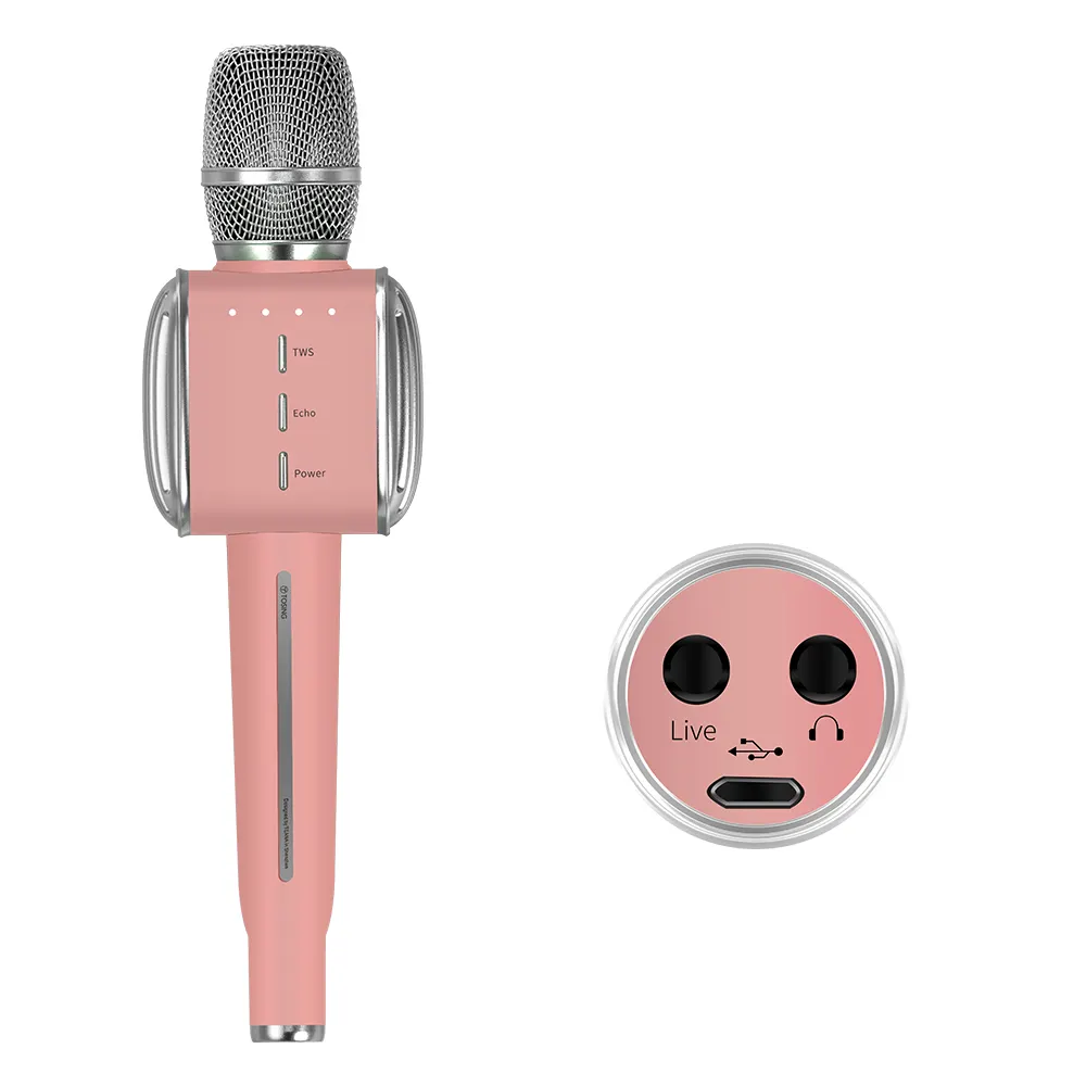 2022 yeni şık Tosing G1 karaoke mikrofon kablosuz taşınabilir TWS Duet şarkı mikrofon Podcast canlı vlog akışı