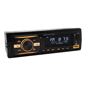 Autoradio 1 Din Car Mp3 Player 7 Light Color Autoradio BT 2USB SD AUX Audio trasmettitore FM RDS vivavoce Stereo mp3