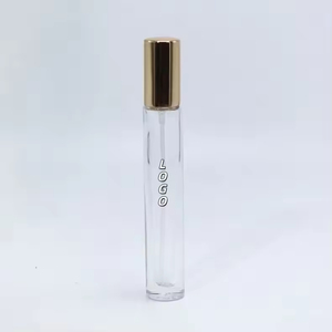 Vente en gros de flacons d'échantillons de parfum pour soins de la peau en verre transparent personnalisés de 10 ml avec bouchon à vis, atomiseur, boîte, logo, impression à l'écran, or - Product Image 2