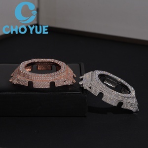 New Arrival Solid 925 Silver Gold Plated Moissanite <b>Watch</b> <b>Case</b> for GA2100 Iced Out Hip Hop <b>Watch</b> Accessory - Product Image 6